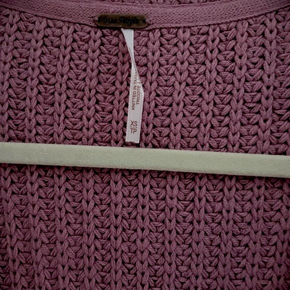 FREE PEOPLE Swim Too Deep Cardigan NWT Sz XS Smoked Pink - Picture 15 of 16